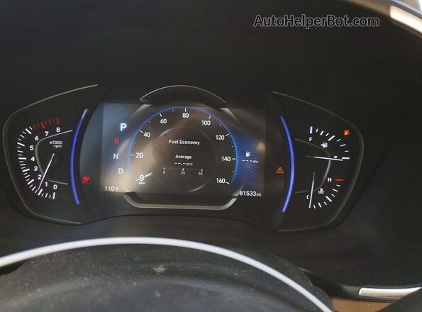 5NMS5CAD8KH036468 2019 HYUNDAI SANTA White Instrument cluster view