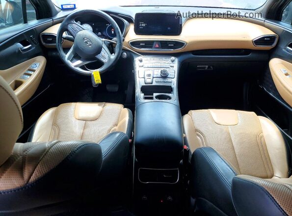5NMS5DAL6MH364455 2021 HYUNDAI SANTA Charcoal Dashboard view