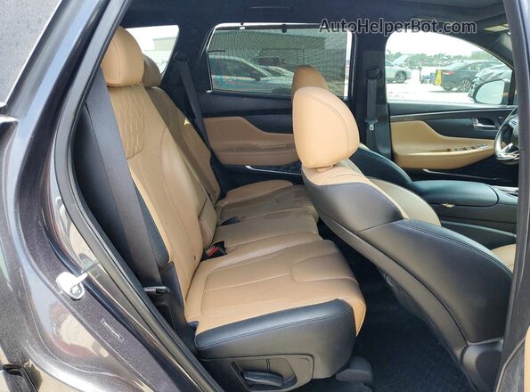 5NMS5DAL6MH364455 2021 HYUNDAI SANTA Charcoal Rear interior view