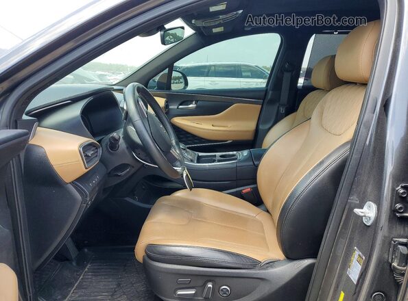 5NMS5DAL6MH364455 2021 HYUNDAI SANTA Charcoal Front interior view