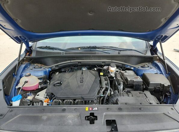 5NMS64AJ9NH405626 2022 HYUNDAI SANTA Синий Вид подкапотного пространства
