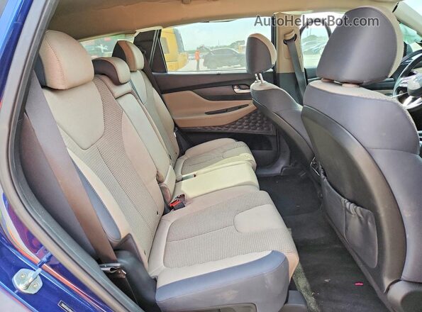 5NMS64AJ9NH405626 2022 HYUNDAI SANTA Синий Вид задней части салона