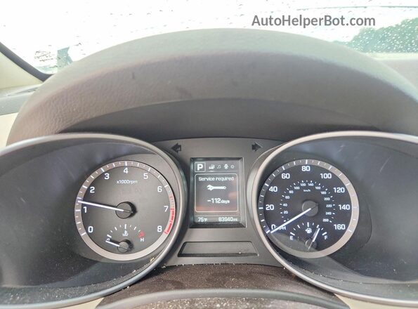 5NMZT3LB0JH090037 2018 HYUNDAI SANTA White Vista del cuadro de instrumentos
