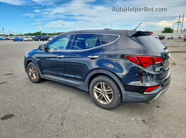 5NMZT3LB3JH079033 2018 HYUNDAI SANTA Black Задня ліва чверть