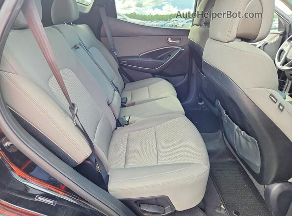 5NMZT3LB3JH079033 2018 HYUNDAI SANTA Black Вид задньої частини салону
