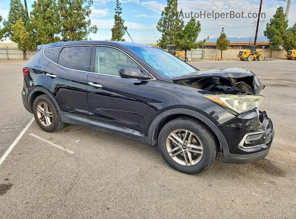 5NMZT3LB5HH026828 2017 HYUNDAI SANTA Black Przód prawy