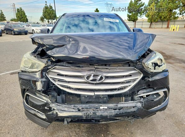 5NMZT3LB5HH026828 2017 HYUNDAI SANTA Black Widok z przodu