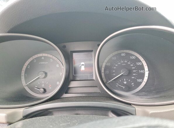 5NMZT3LB6HH004031 2017 HYUNDAI SANTA White Instrument cluster view