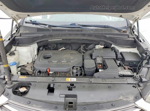 5NMZT3LB6HH004031 2017 HYUNDAI SANTA White Engine compartment view