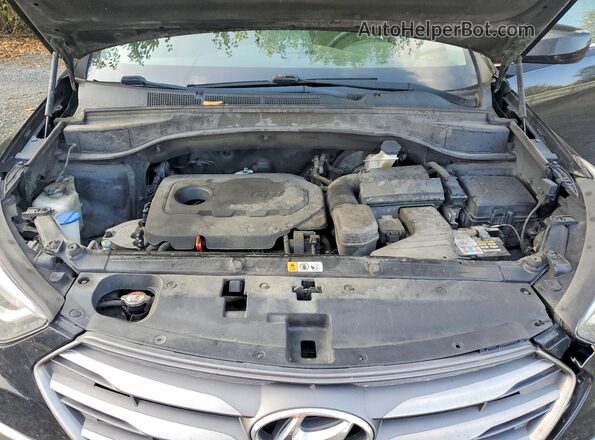 5NMZT3LB6JH071802 2018 HYUNDAI SANTA Black Engine compartment view