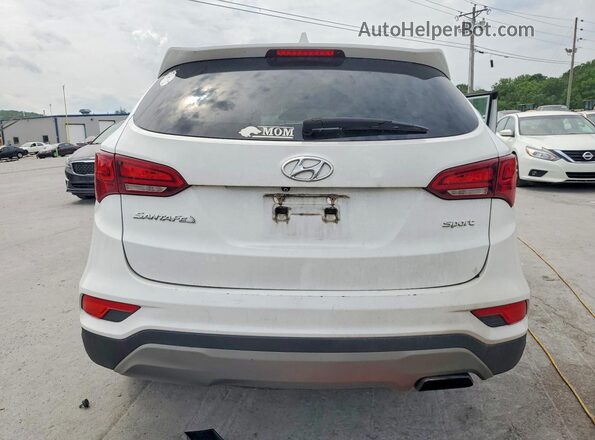 5NMZT3LB9HH044989 2017 HYUNDAI SANTA White Widok z tyłu