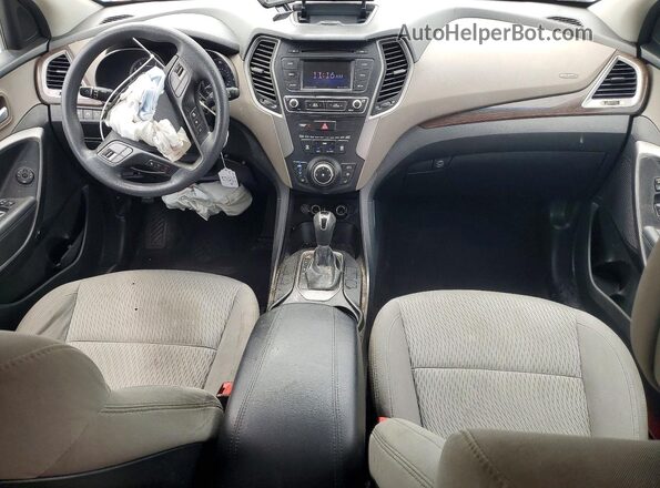 5NMZT3LB9HH044989 2017 HYUNDAI SANTA White Widok deski rozdzielczej