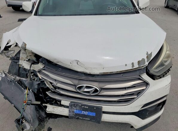 5NMZT3LB9HH044989 2017 HYUNDAI SANTA White Widok komory silnika