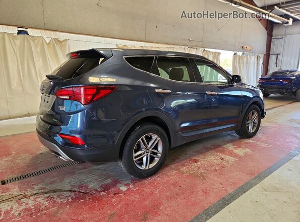 5NMZTDLB0JH079612 2018 HYUNDAI SANTA Blue Rear right