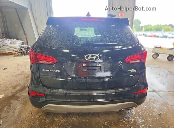 5NMZTDLB1HH030073 2017 HYUNDAI SANTA Black Вид ззаду
