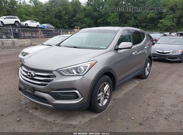 5NMZTDLB9JH092181 2018 HYUNDAI SANTA FE SPORT Silver Передня ліва чверть