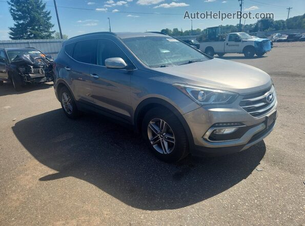 5NMZU3LB2HH025813 2017 HYUNDAI SANTA Gray Front right
