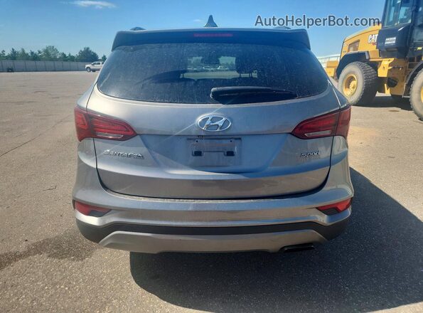 5NMZU3LB2HH025813 2017 HYUNDAI SANTA Gray Rear view