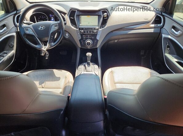 5NMZU3LB4HH040670 2017 HYUNDAI SANTA Silver Dashboard view