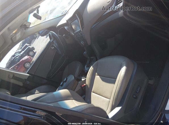 5NMZU3LBXHH047347 2017 HYUNDAI SANTA FE SPORT Black წინა სალონის ხედი