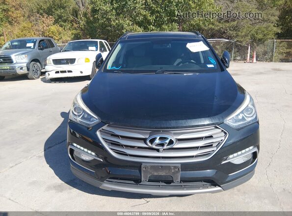 5NMZU3LBXHH047347 2017 HYUNDAI SANTA FE SPORT Black ხელსაწყოთა პანელის ხედი