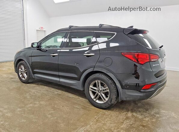 5NMZUDLB0HH008627 2017 HYUNDAI SANTA Black Rear left