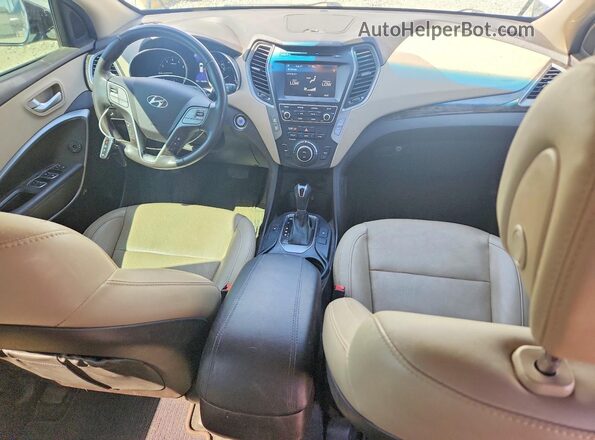 5NMZUDLB1HH012136 2017 HYUNDAI SANTA White წინა პანელის ხედი