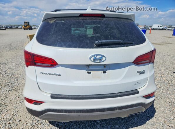 5NMZUDLB1HH012136 2017 HYUNDAI SANTA White უკანა ხედი