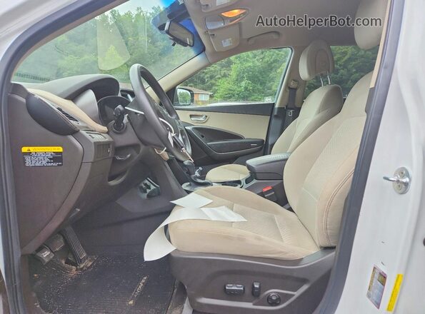 5NMZUDLB3HH033490 2017 HYUNDAI SANTA White Սալոնի դիմացի տեսք