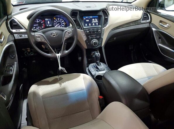 5NMZUDLB5HH025309 2017 HYUNDAI SANTA White Առջևի վահանակի տեսք