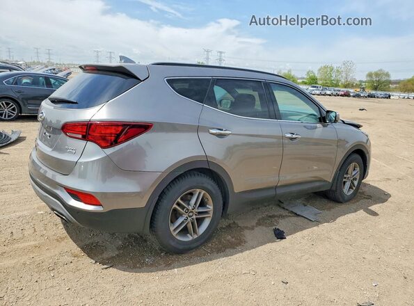 5NMZUDLB6JH098128 2018 HYUNDAI SANTA Gray Rear right