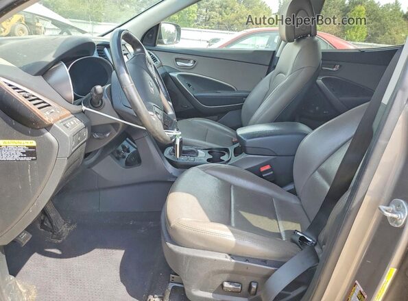 5NMZUDLB6JH098128 2018 HYUNDAI SANTA Gray Front interior view