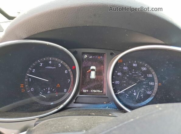 5NMZUDLB6JH098128 2018 HYUNDAI SANTA Gray Instrument cluster view