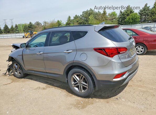 5NMZUDLB6JH098128 2018 HYUNDAI SANTA Gray Rear left