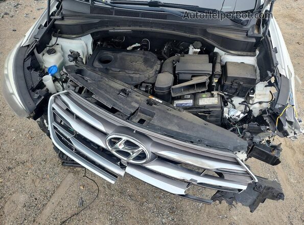 5NMZUDLB7JH096260 2018 HYUNDAI SANTA White Widok komory silnika