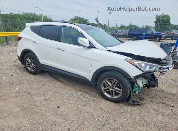 5NMZUDLB7JH096260 2018 HYUNDAI SANTA White Przód prawy