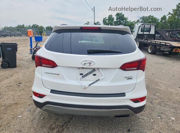 5NMZUDLB7JH096260 2018 HYUNDAI SANTA White Widok z tyłu