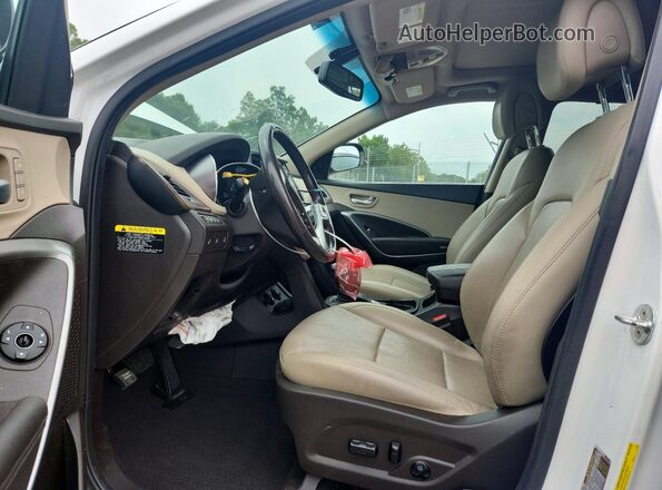 5NMZUDLB7JH096260 2018 HYUNDAI SANTA White Widok wnętrza z przodu