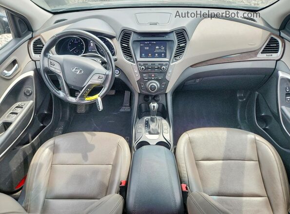 5NMZUDLB8HH013509 2017 HYUNDAI SANTA Black Widok z tyłu