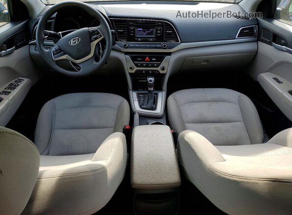 5NPD74LF0HH101283 2017 HYUNDAI ELANTRA Blue წინა პანელის ხედი