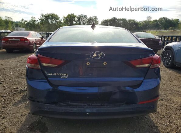 5NPD74LF0HH101283 2017 HYUNDAI ELANTRA Blue უკანა ხედი