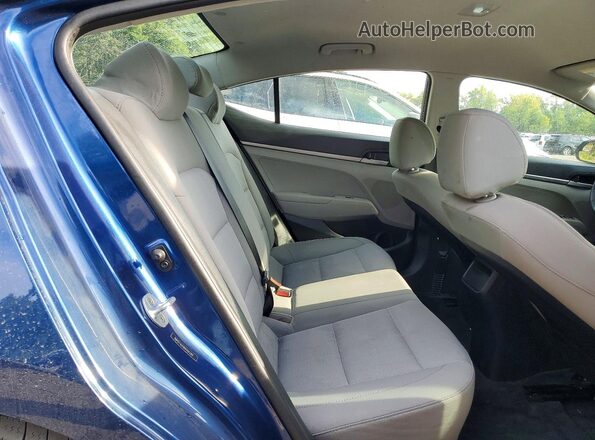 5NPD74LF0HH101283 2017 HYUNDAI ELANTRA Blue უკანა სავარძლების ხედი