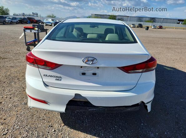 5NPD74LF0JH279152 2018 HYUNDAI ELANTRA White უკანა ხედი