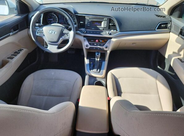 5NPD74LF0JH279152 2018 HYUNDAI ELANTRA White წინა პანელის ხედი