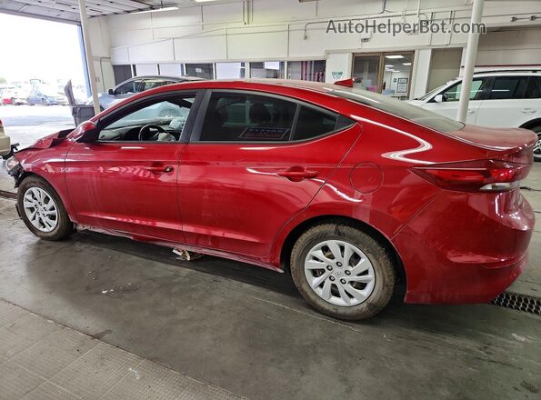 5NPD74LF0JH399050 2018 HYUNDAI ELANTRA Red Trasero izquierdo