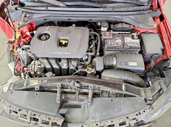 5NPD74LF0JH399050 2018 HYUNDAI ELANTRA Red Vista interior trasera
