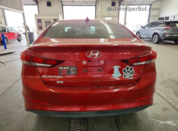 5NPD74LF0JH399050 2018 HYUNDAI ELANTRA Red Vista trasera
