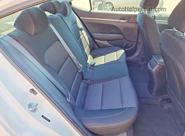 5NPD74LF0JH400441 2018 HYUNDAI ELANTRA White Rear seats view