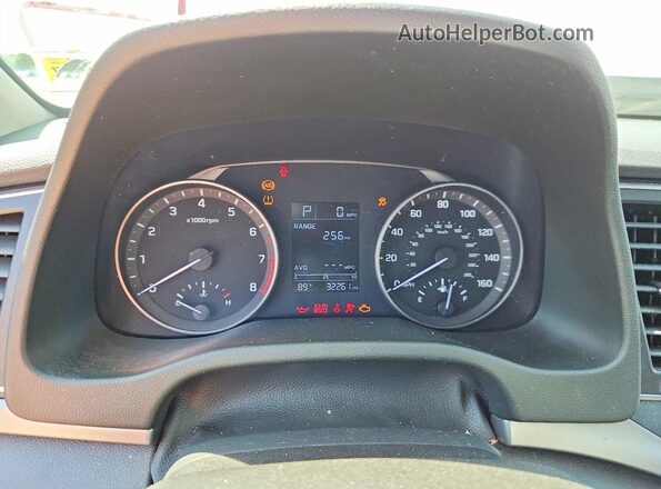 5NPD74LF0JH400441 2018 HYUNDAI ELANTRA White Instrument cluster view
