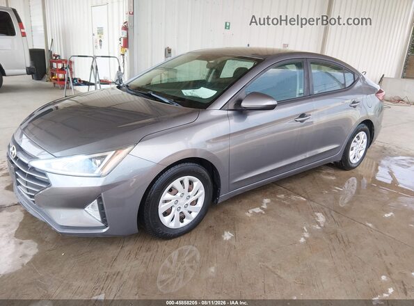 5NPD74LF0KH479711 2019 HYUNDAI ELANTRA Gray Vista tres cuartos delantera izquierda